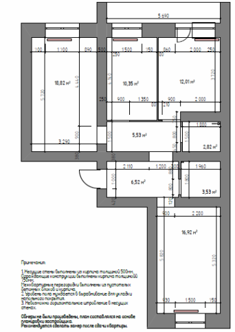 перепланировка квартиры